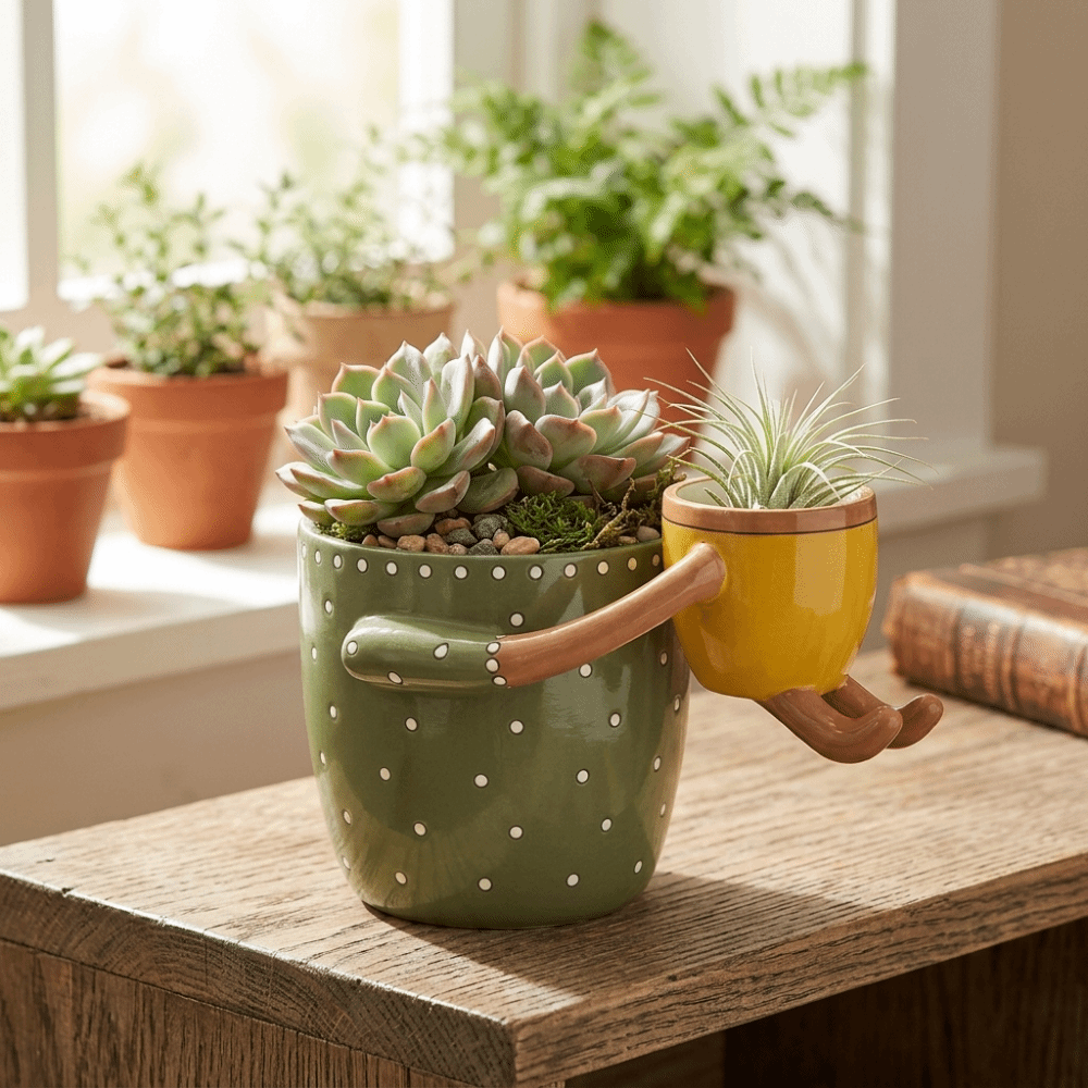 Maceta de Resina con Diseño de - The Plant Parent reseña y precio
